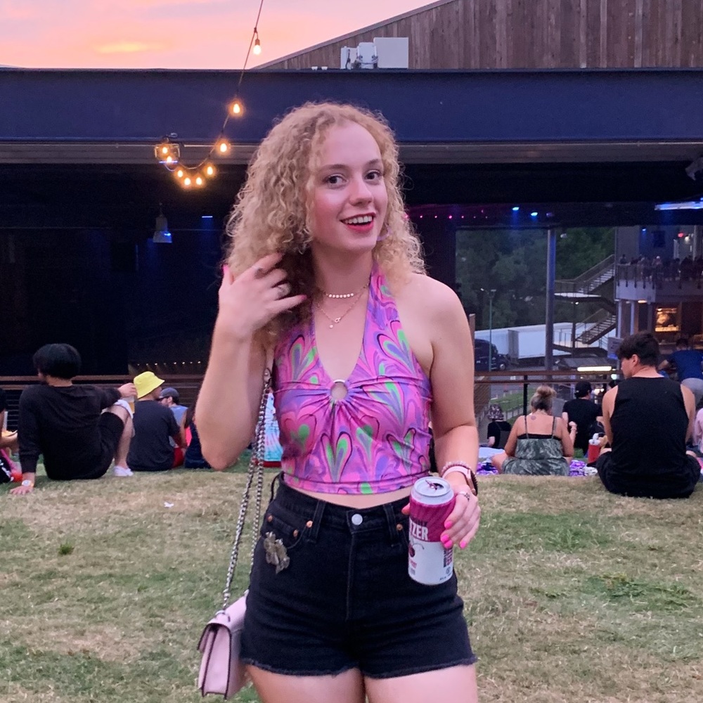 Urban Outfitters Small Pink Halter Crop Top